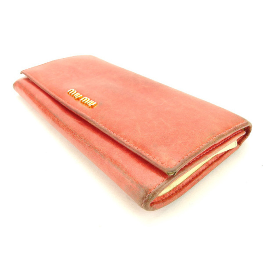 Miu Miu Long Wallet L-Shaped Pink Wallet G988 - image 3